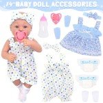 14-Inch Unicorn Reborn Baby Doll with Accessories