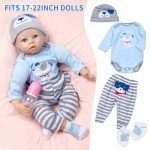 Blue Puppy Outfit Set for Reborn Dolls, 11 Pcs