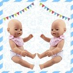 4-Pack Doll Diapers & Bibs for Baby Dolls