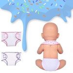 4-Pack Doll Diapers & Bibs for Baby Dolls