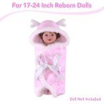 3-Piece Reborn Doll Blanket Set with Accessories