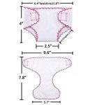 4-Pack Doll Diapers & Bibs for Baby Dolls