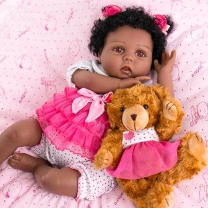 Aori Lifelike 22-Inch Reborn Black Girl Doll