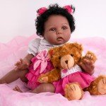 Aori Lifelike 22-Inch Reborn Black Girl Doll