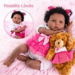 Aori Lifelike 22-Inch Reborn Black Girl Doll