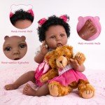 Aori Lifelike 22-Inch Reborn Black Girl Doll