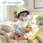 Aori 18-inch Biracial Realistic Reborn Baby Doll