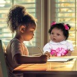 Aori Lifelike 22-Inch Reborn Black Girl Doll