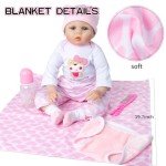 Reborn Doll Clothing Set with Bassinet Accessories