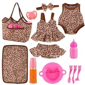 11-Piece Baby Doll Outfit & Accessory Set