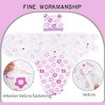 Purple Flower Receiving Blanket Set for Reborn Dolls