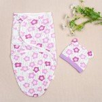 Purple Flower Receiving Blanket Set for Reborn Dolls