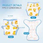 Reborn Dolls Diaper, Swaddle Blanket & Hat Set