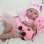 CHAREX 22-Inch Realistic Reborn Baby Doll with Giraffe
