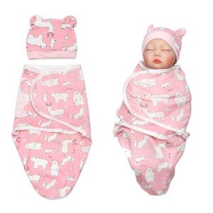 Reborn Baby Doll Swaddle Blanket Set - 2 Pcs