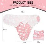 Reborn Baby Doll Swaddle Blanket Set - 2 Pcs