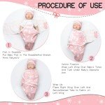Reborn Baby Doll Swaddle Blanket Set - 2 Pcs