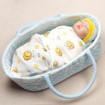 Soft Cotton Swaddle Blanket for 17-22 Inch Reborn Dolls