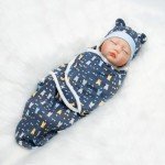 Cute Bear Swaddle & Bath Blanket for Reborn Dolls