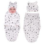 Reborn Baby Doll Swaddle Blanket and Hat Set
