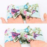 Flower Print Receiving Blanket and Headband Set