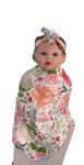 Floral Swaddle Set for 18-24" Reborn Dolls