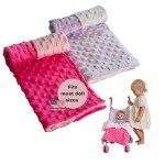 Reversible Baby Doll Blanket Set for All Sizes