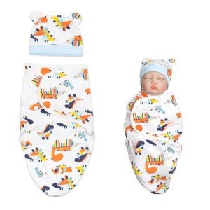 Dinosaur Pattern Swaddle Set for Reborn Dolls