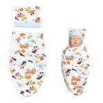 Dinosaur Pattern Swaddle Set for Reborn Dolls