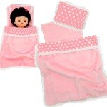 Soft Doll Bedding Set with Blanket and Pillow