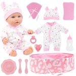 ZITA ELEMENT 12 Inch Reborn Baby Doll Playset
