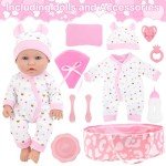ZITA ELEMENT 12 Inch Reborn Baby Doll Playset