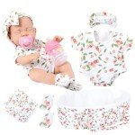 DONTNO 12-Inch Reborn Baby Doll with Accessories
