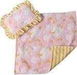 Whitney Pink Clouds Doll Blanket and Pillow Set