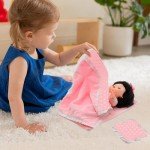 Soft Doll Bedding Set with Blanket and Pillow