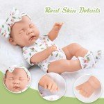 DONTNO 12-Inch Reborn Baby Doll with Accessories