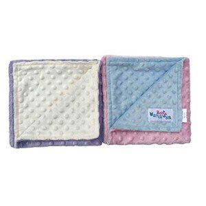 Pink & Lavender Reversible Doll Blankets, 2 Pack