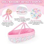 11-Piece Baby Doll Clothes & Bassinet Set
