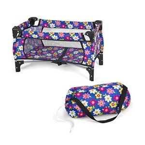 Doll Crib Set with Blanket and Carry Bag