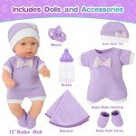 12-Inch Reborn Baby Doll Playset with Accessories