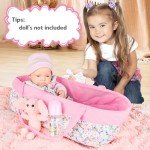 11-Piece Baby Doll Clothes & Bassinet Set