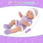 12-Inch Reborn Baby Doll Playset with Accessories