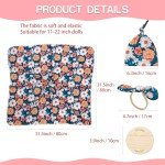 Reborn Doll Clothes Set with Blue Floral Accessories