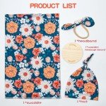 Reborn Doll Clothes Set with Blue Floral Accessories