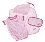 Reborn Doll Eco Diapers 4-Pack - Pink/White/Grey