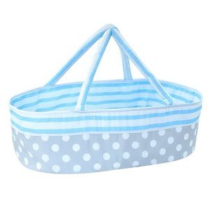 Reborn Baby Doll Bassinet Crib Bed (Blue)