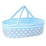 Reborn Baby Doll Bassinet Crib Bed (Blue)