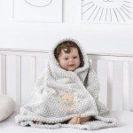 Cozy Fluffy Baby Blanket with Cute Bear Design