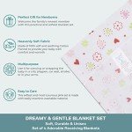 Soft Cotton Flannel Receiving Blankets for Girls