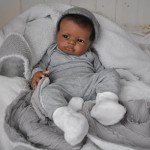 Realistic 20-Inch African American Boy Reborn Doll